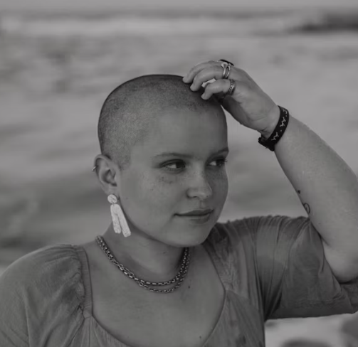 Bold buzz cut for women - confident feminine short haircut style